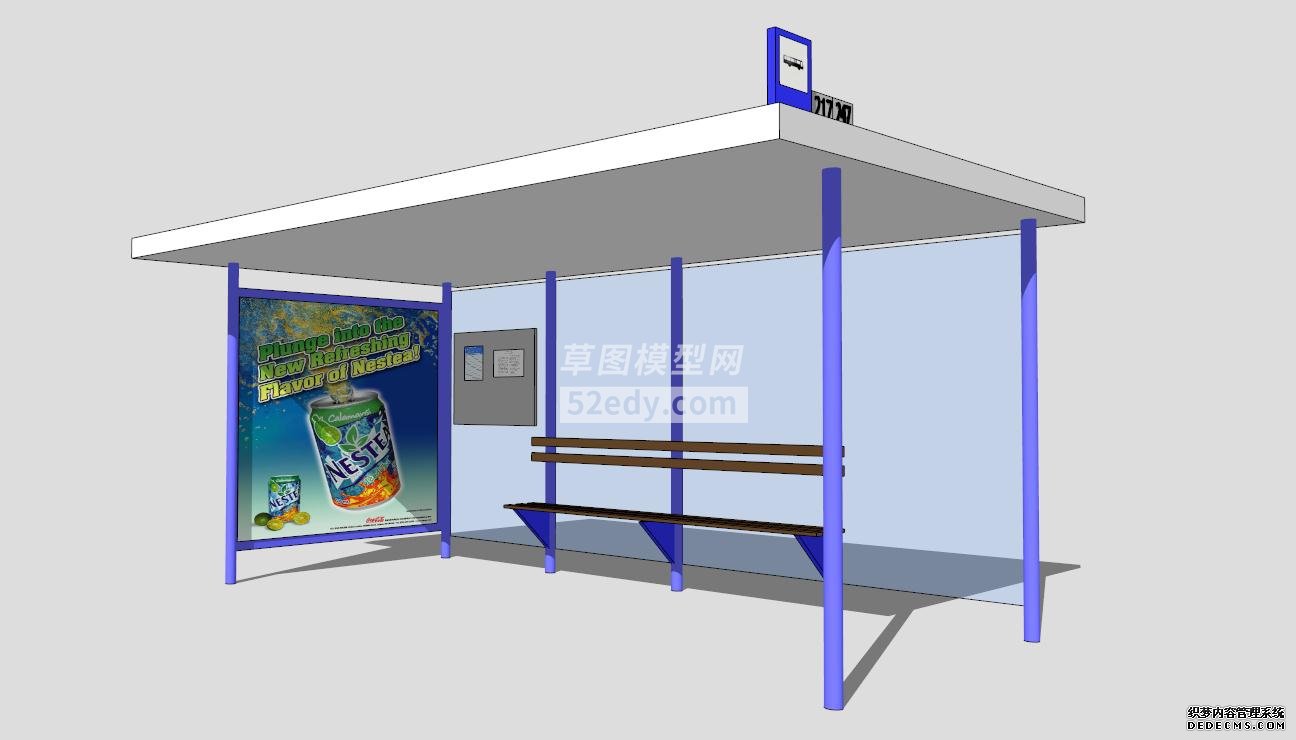 公交车站台SU模型QQ浏览器截图20190826165313(2)