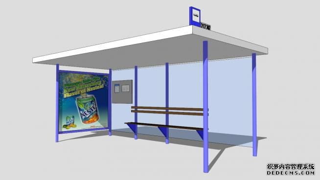 公交车站台SU模型QQ浏览器截图20190826165313(2)
